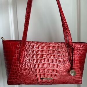 Brahmin Tonya Tote Embrace Red Ombre Melbourne Leather